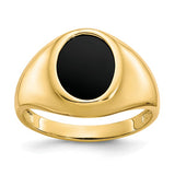 10k Onyx Mens Ring